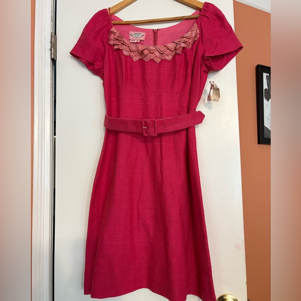 Neiman Marcus Pink Textured Fabric